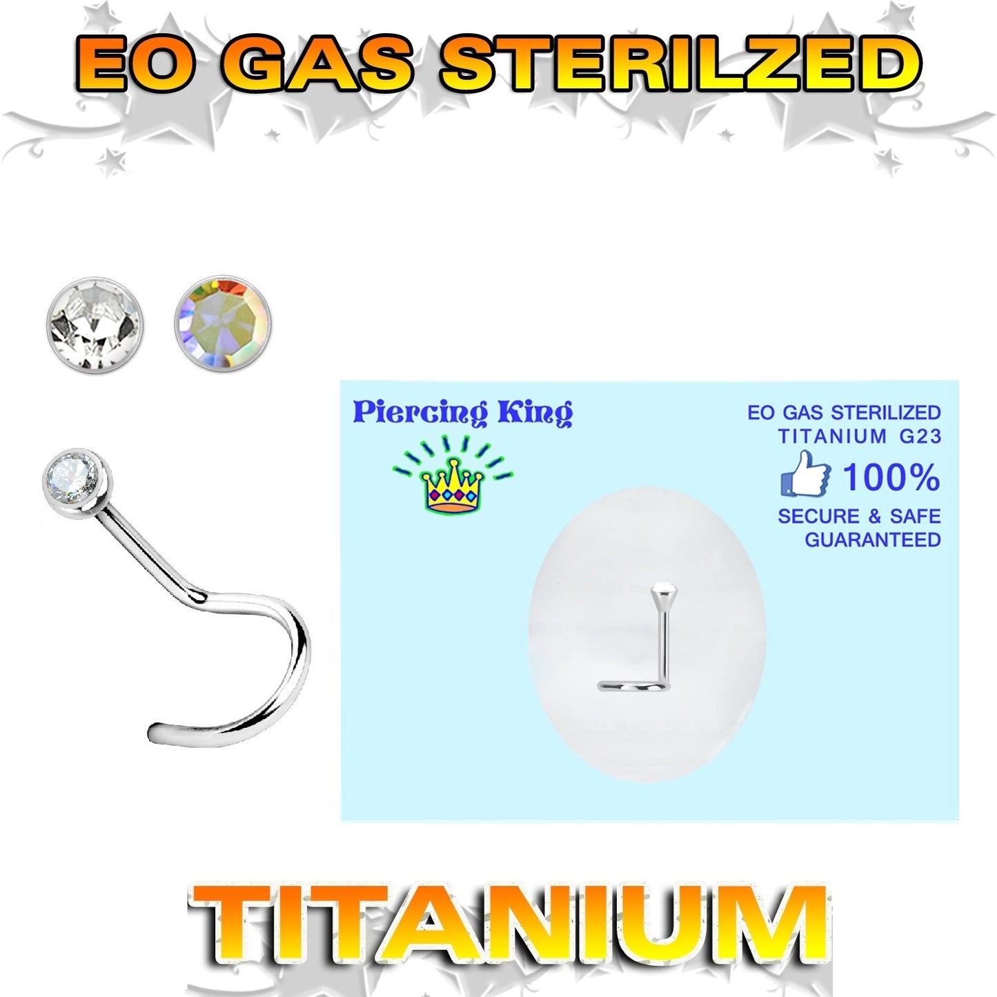 Pre-Sterilized - TITANIUM - Nose Screw