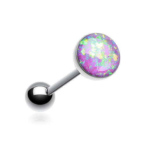 Barbells - Tongue Glitter Opal