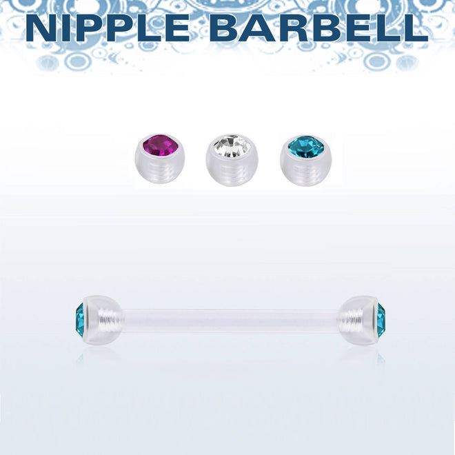 Nipple - Bioflex Jewelled