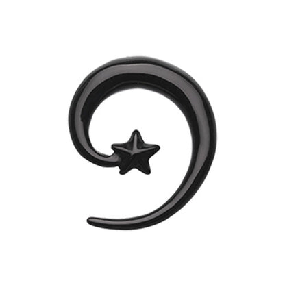 Black acrylic fallen star designed stretcher.