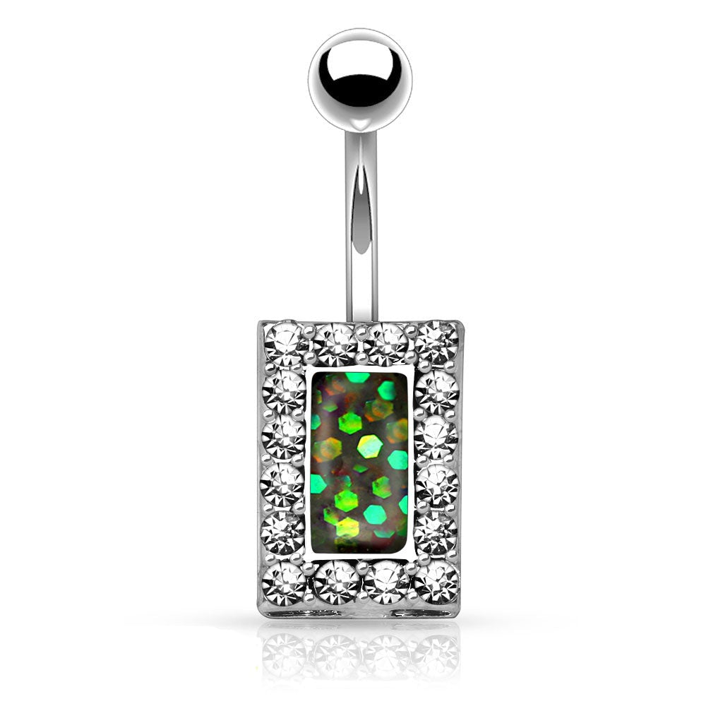 Belly Ring - H Rectangle