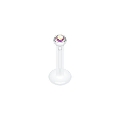Labrets - Bio Labret With Push-In Gem
