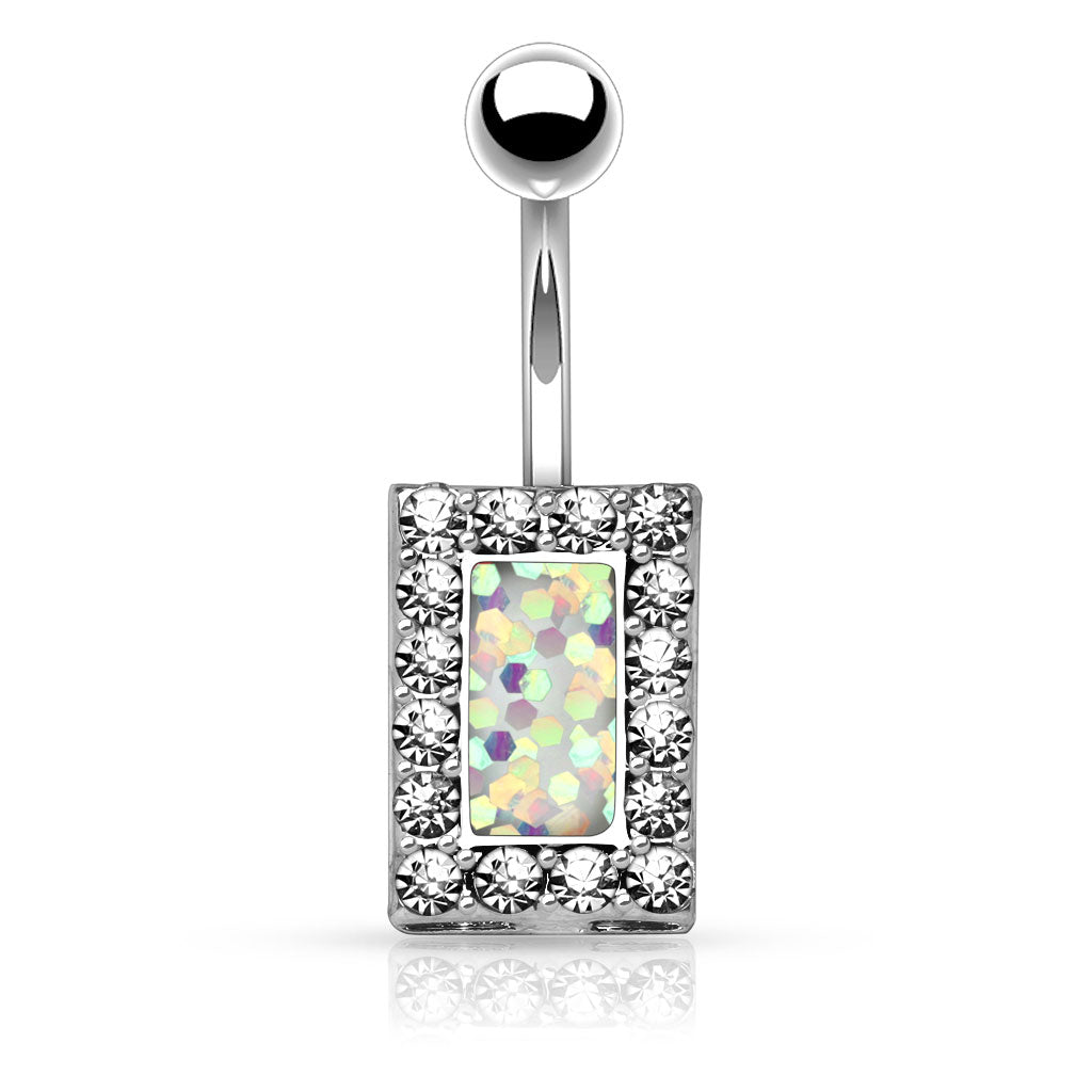 Belly Ring - H Rectangle