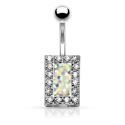 Belly Ring - H Rectangle