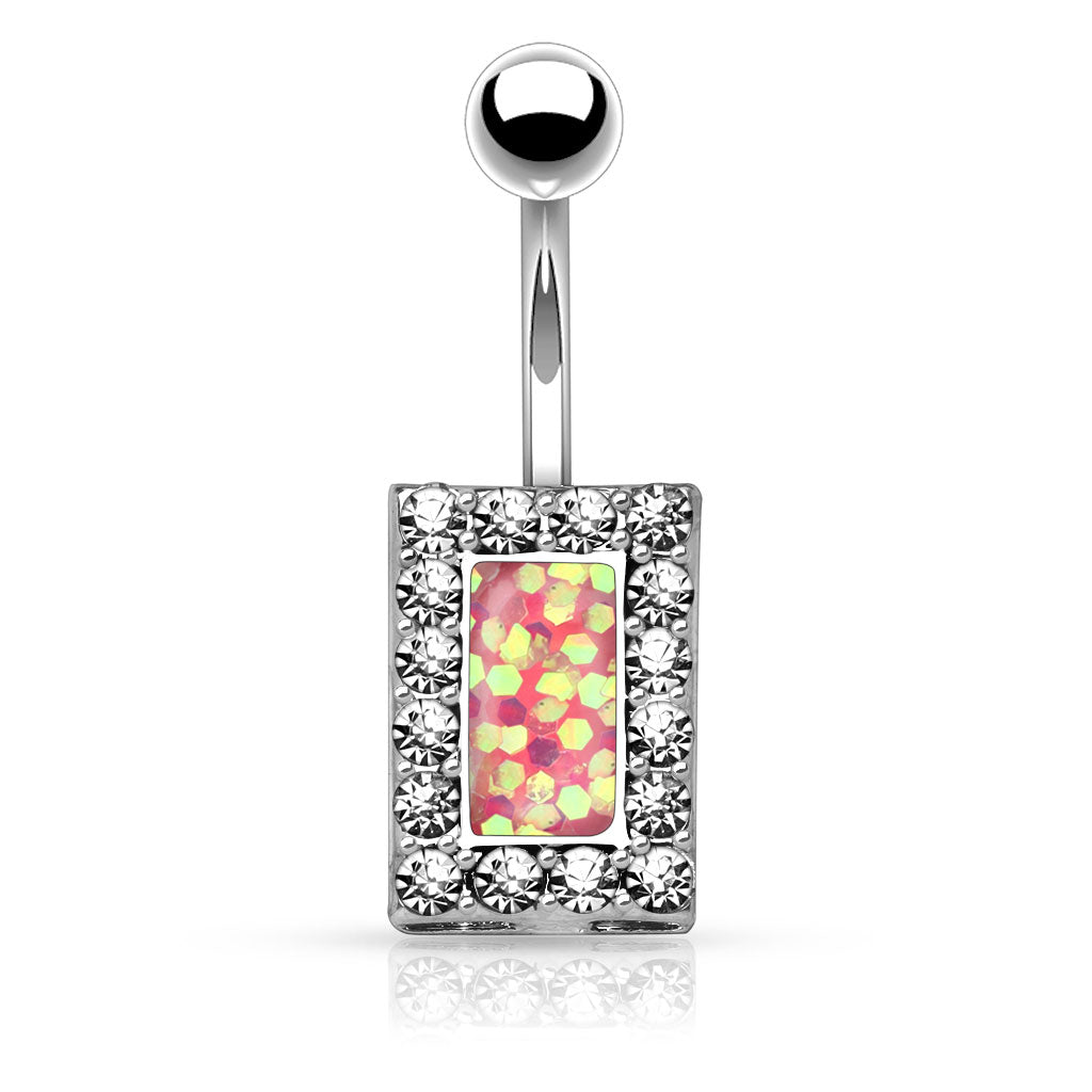 Belly Ring - H Rectangle