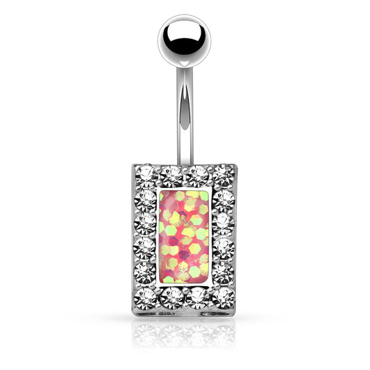 Belly Ring - H Rectangle