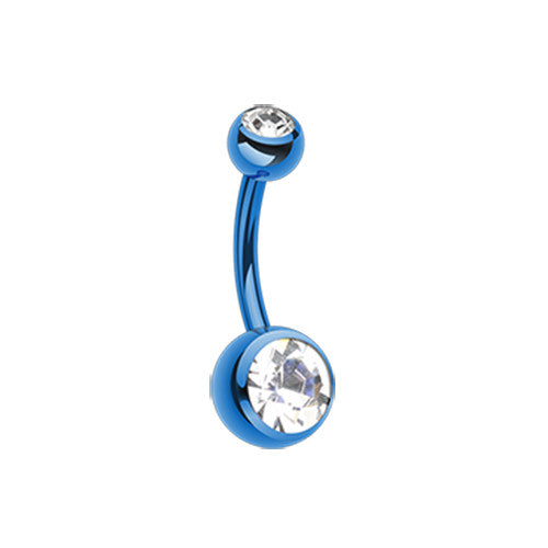 Belly Ring - Colourline Double Jewel