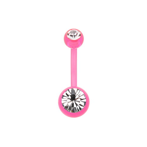 Belly Ring - Bio With Double Gem