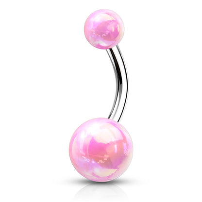 Belly Ring - Metallic Coated Steel Balls