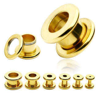 Tunnels / Plugs - Gold Plated Machine Head Tunnels