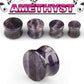Organics - Natural Stone Plugs - Amethyst