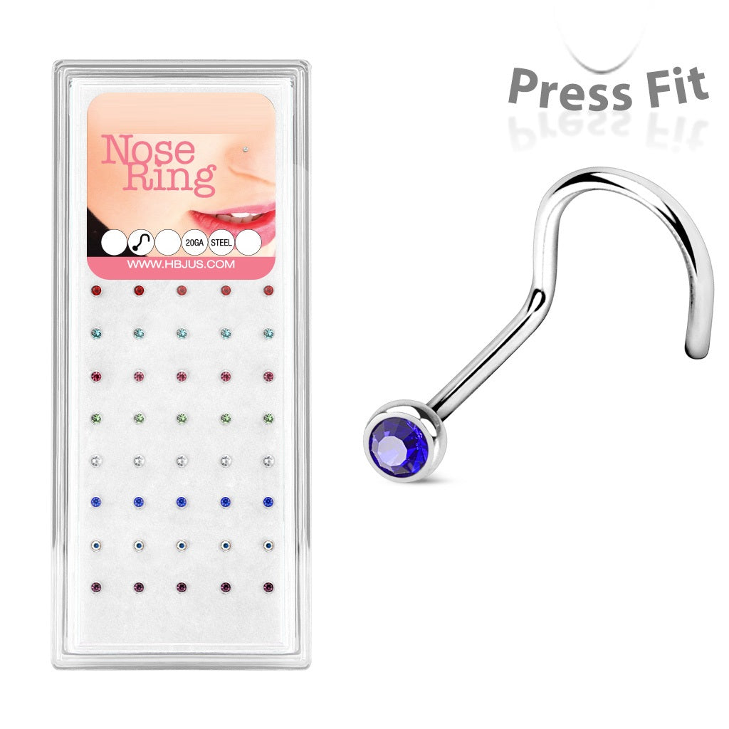 Nose Studs - Pack of 40 Surgical Steel