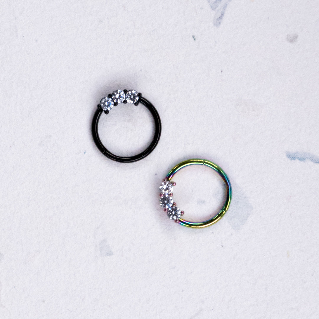 Segment Ring - Hinged Jewelled