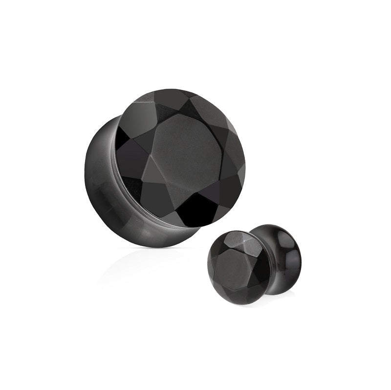 Organics - Faceted Stone - Black Agate