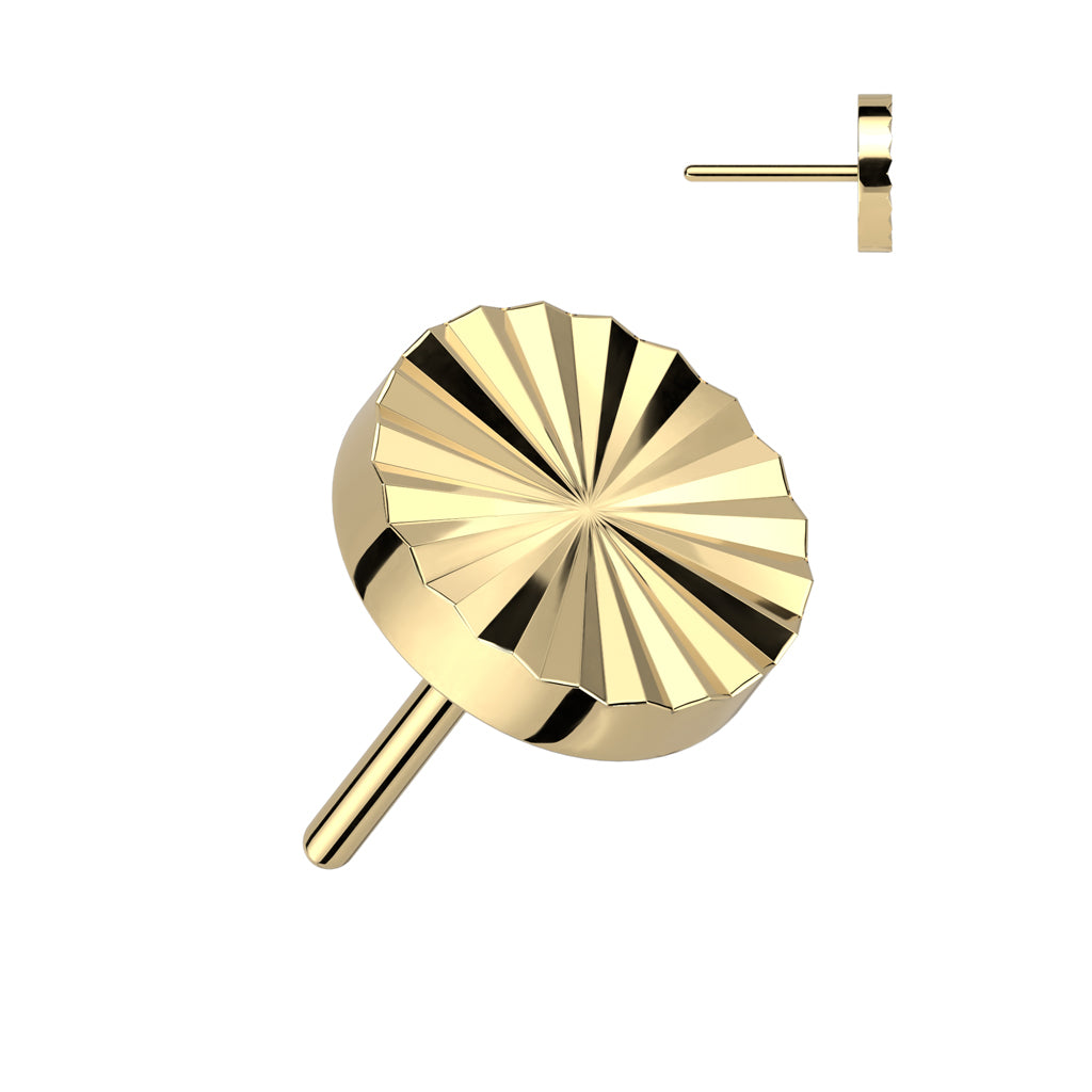 PARTS - TITANIUM - Threadless Diamond-Cut Round