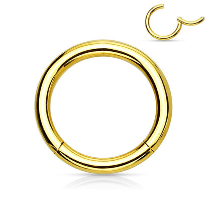 Segment Ring - Hinged Gold Plated