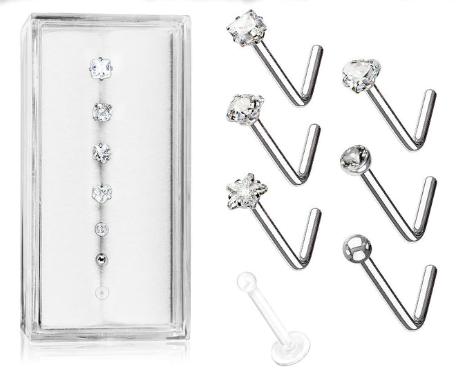 Nose Studs - Pack of 6 (E)