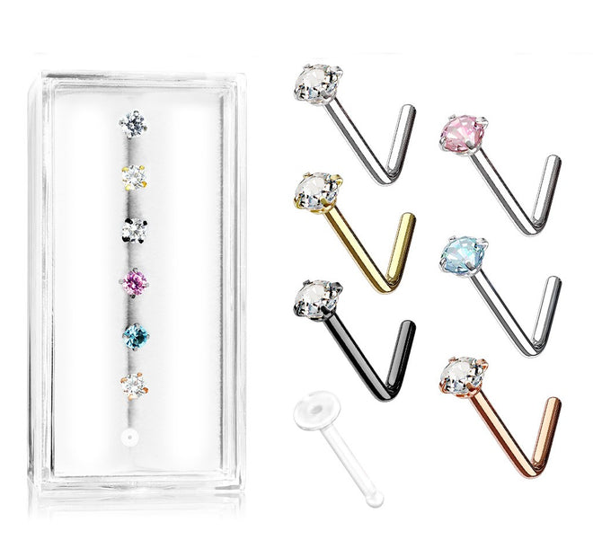 Nose Studs - Pack of 6 (B)