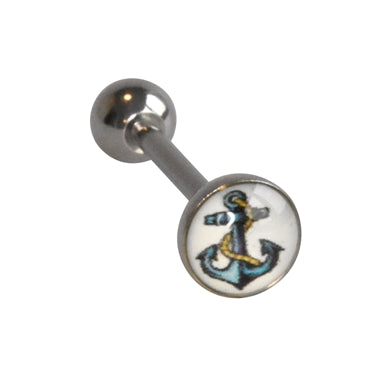 Barbells - Tongue Surgical Steel Logo