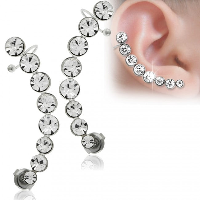 Earrings - Jewelled Cuff Wrap