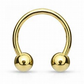 Circular Barbell - 14 Karat Gold