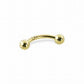 Curved Barbell - 14 Karat Gold