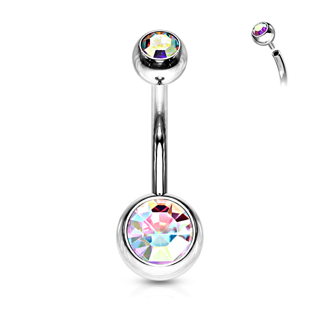 Belly Ring - IT Double Jewel