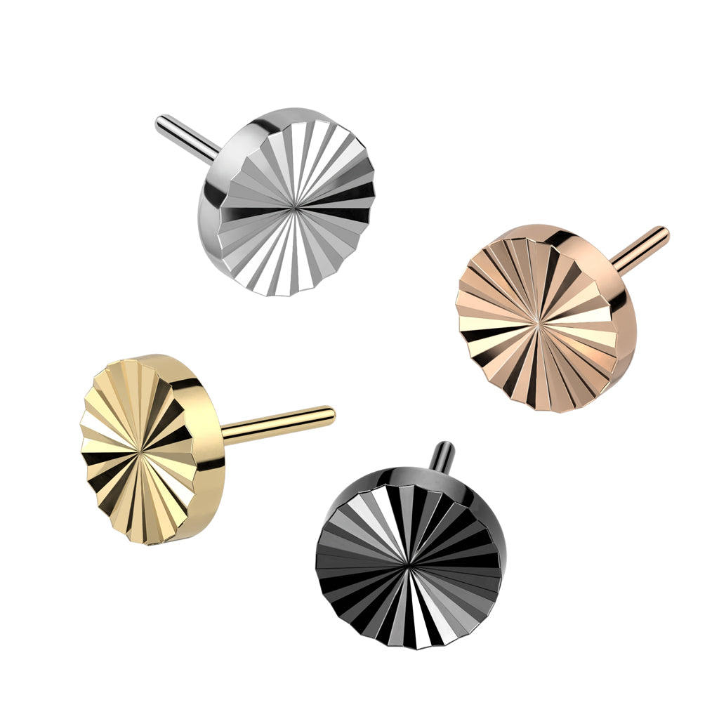 PARTS - TITANIUM - Threadless Diamond-Cut Round