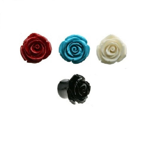 Tunnels / Plugs - Resin Roses