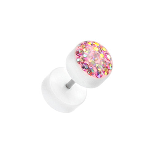 Faux Plugs - White Tiffany