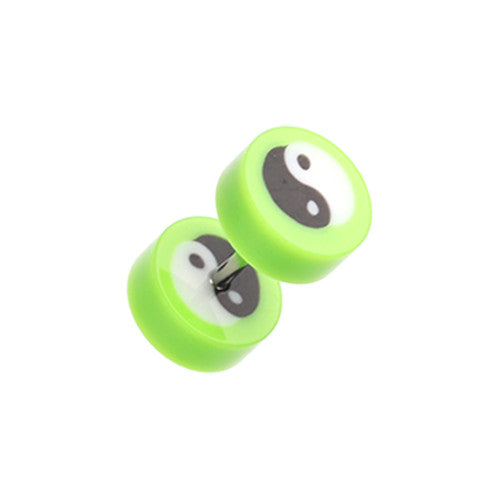 Faux Plugs - Acrylic Ying Yang