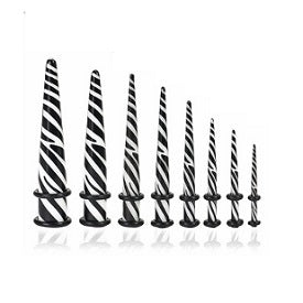 Acrylic stretchers with zebra print.